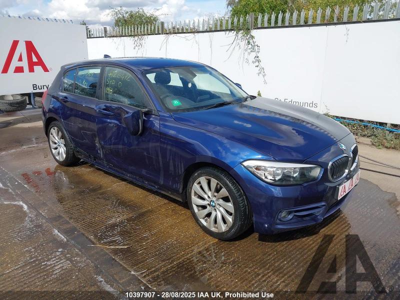 2016 BMW 1 SERIES 116D SPORT 1496cc TURBO DIESEL MANUAL 5 DOOR HATCHBACK