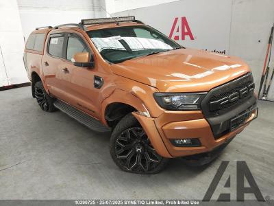 Image of 2017 FORD RANGER WILDTRAK 4X4 DCB TDCI 3196cc TURBO DIESEL AUTOMATIC 6 Speed PICK UP