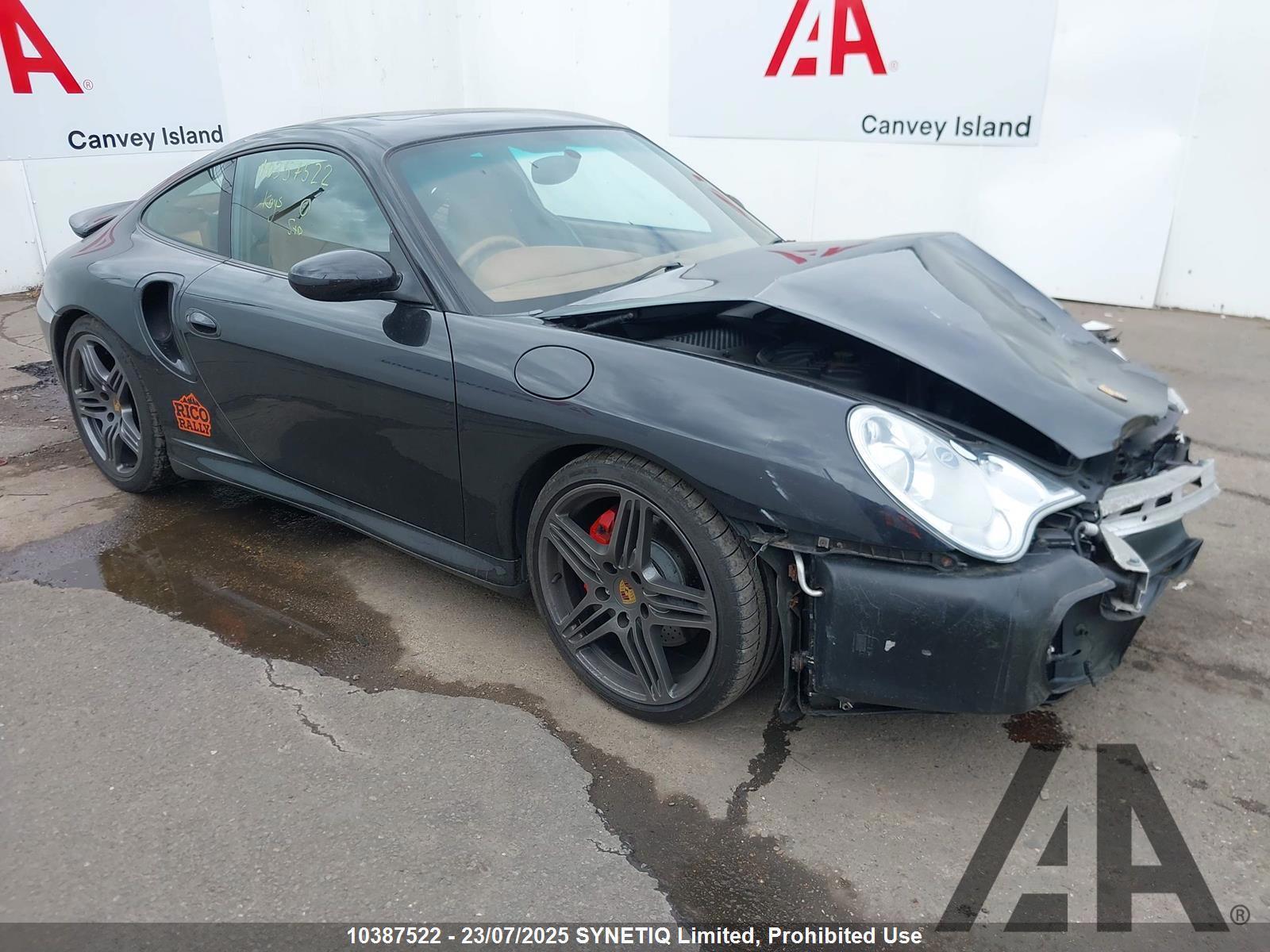 2003 PORSCHE 911 TURBO TIPTRONIC S 3600cc TURBO PETROL AUTOMATIC 2 DOOR COUPE