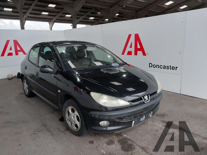 2002 PEUGEOT 206 BLACK/SILVER GLX 1587cc PETROL MANUAL 5 Speed 5 DOOR HATCHBACK