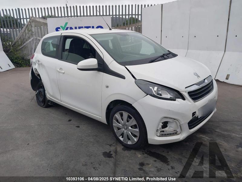 2018 PEUGEOT 108 ACTIVE 998cc PETROL MANUAL 5 Speed 5 DOOR HATCHBACK