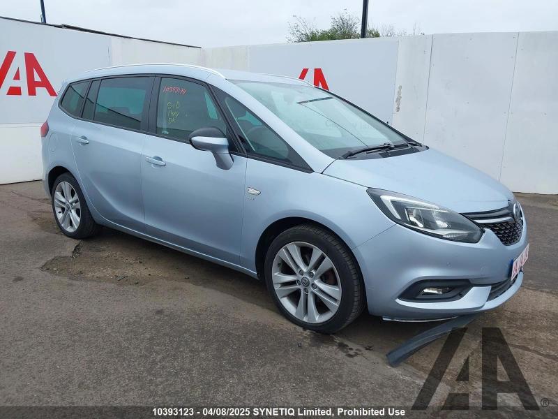 2018 VAUXHALL ZAFIRA TOURER SRI NAV 1364cc TURBO PETROL MANUAL 5 DOOR MPV