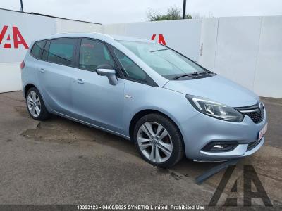 Image of 2018 VAUXHALL ZAFIRA TOURER SRI NAV 1364cc TURBO PETROL MANUAL 5 DOOR MPV