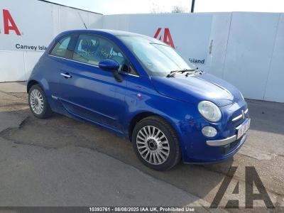 Image of 2009 FIAT 500 LOUNGE 1242cc PETROL MANUAL 3 DOOR HATCHBACK