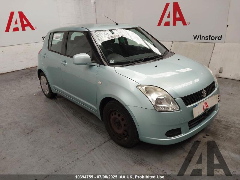 2007 SUZUKI SWIFT GL 1328cc PETROL MANUAL 5 DOOR HATCHBACK