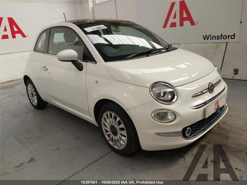 2017 FIAT 500 LOUNGE 1242cc PETROL MANUAL 3 DOOR HATCHBACK