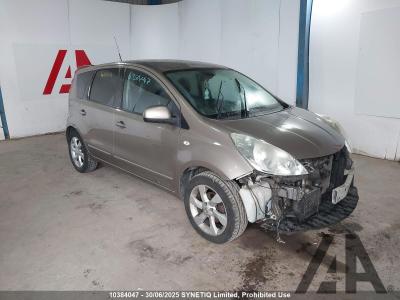 Image of 2010 NISSAN NOTE TEKNA DCI 1461cc TURBO DIESEL MANUAL 5 Speed 5 DOOR MPV