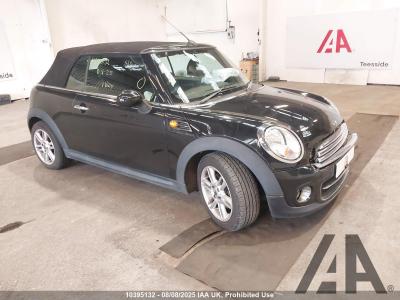 Image of 2012 MINI CONVERTIBLE COOPER 1598cc PETROL MANUAL 6 Speed 2 DOOR CONVERTIBLE