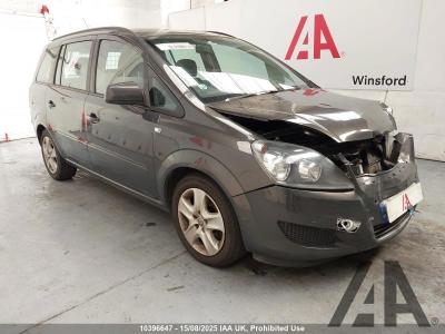Image of 2013 VAUXHALL ZAFIRA EXCLUSIV CDTI ECOFLEX 1686cc TURBO DIESEL MANUAL 5 DOOR MPV