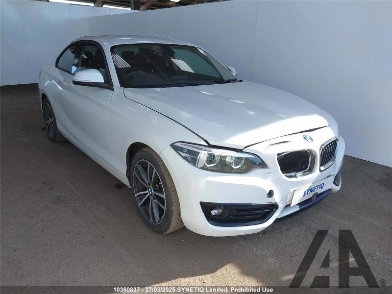2017 BMW 2 SERIES 218I SPORT 1499cc TURBO PETROL MANUAL 2 DOOR COUPE