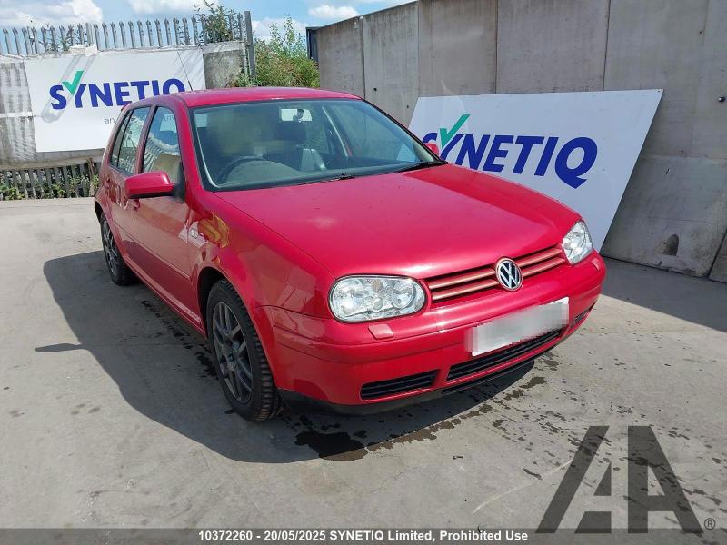 2002 VOLKSWAGEN GOLF GT TDI 1896cc TURBO DIESEL MANUAL 6 Speed 5 DOOR HATCHBACK
