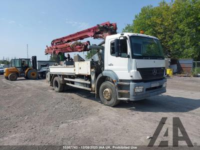 Image of 2007 MERCEDES AXOR CONCRETE PUMPING TRUCK 6900cc DIESEL MISC PLANT