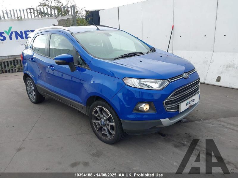 2016 FORD ECOSPORT TITANIUM 999cc TURBO PETROL MANUAL 5 DOOR HATCHBACK
