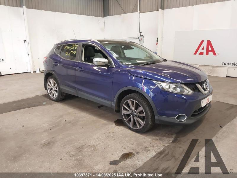 2015 NISSAN QASHQAI DCI TEKNA 1598cc TURBO DIESEL MANUAL 6 Speed 5 DOOR HATCHBACK