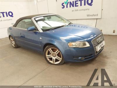 Image of 2008 AUDI A4 TDI QUATTRO DPF SPORT 2967cc TURBO DIESEL AUTOMATIC 6 Speed 2 DOOR CONVERTIBLE
