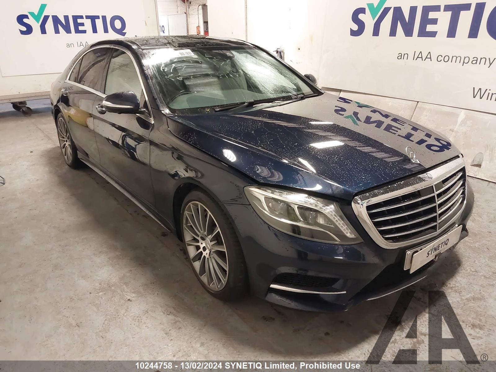 2017 MERCEDES S-CLASS S 350 D L AMG LINE PREMIUM 2987cc TURBO DIESEL AUTOMATIC 4 DOOR SALOON