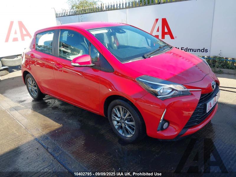 2019 TOYOTA YARIS VVT-I ICON 1496cc PETROL MANUAL 5 DOOR HATCHBACK