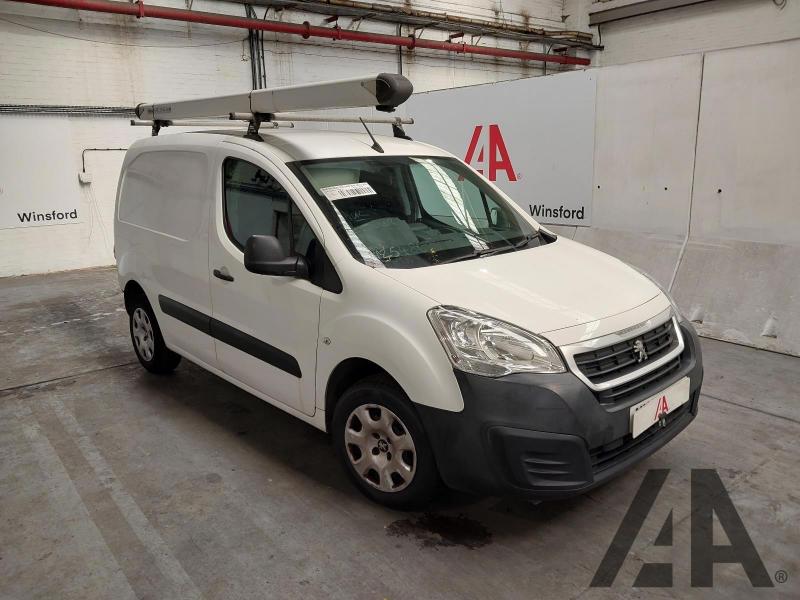 2018 PEUGEOT PARTNER BLUE HDI PROFESSIONAL L1 1560cc TURBO DIESEL MANUAL 5 Speed PANEL VAN