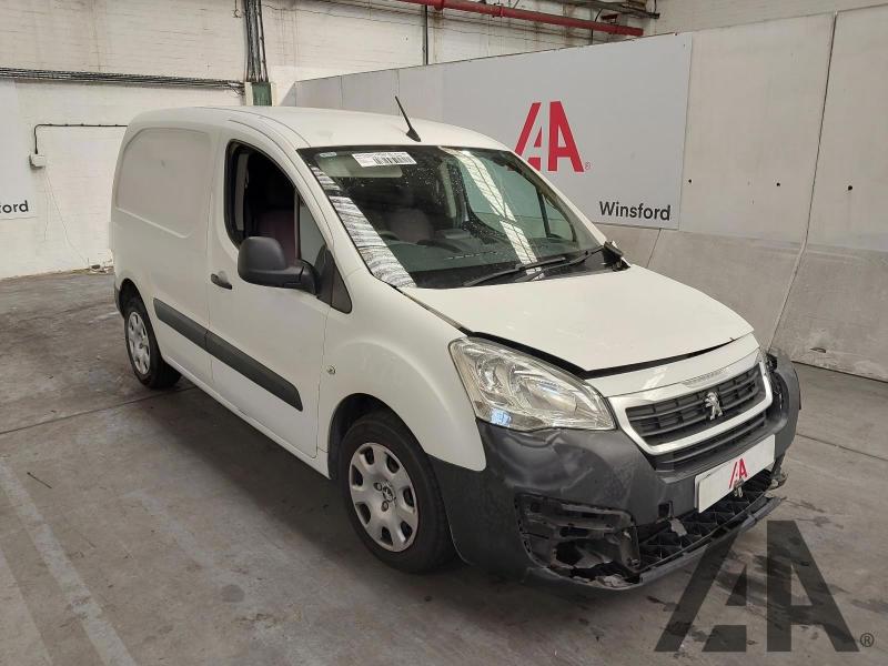 2016 PEUGEOT PARTNER HDI PROFESSIONAL 625 1560cc TURBO DIESEL MANUAL 5 Speed PANEL VAN