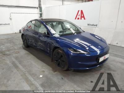 Image of 2024 TESLA MODEL 3 MODEL 3 ELECTRIC DIRECT DRIVE 4 DOOR SALOON