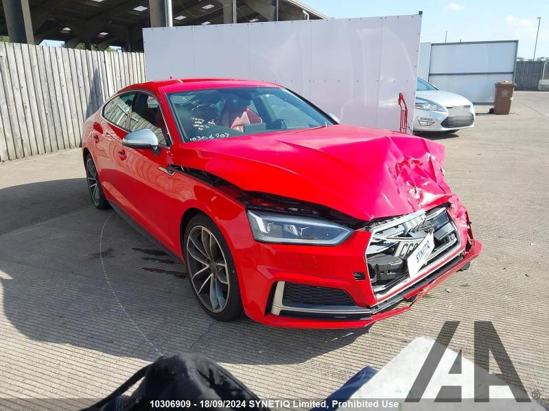 2017 AUDI A5 S5 SPORTBACK TFSI QUATTRO 2995cc TURBO PETROL AUTOMATIC 5 DOOR HATCHBACK