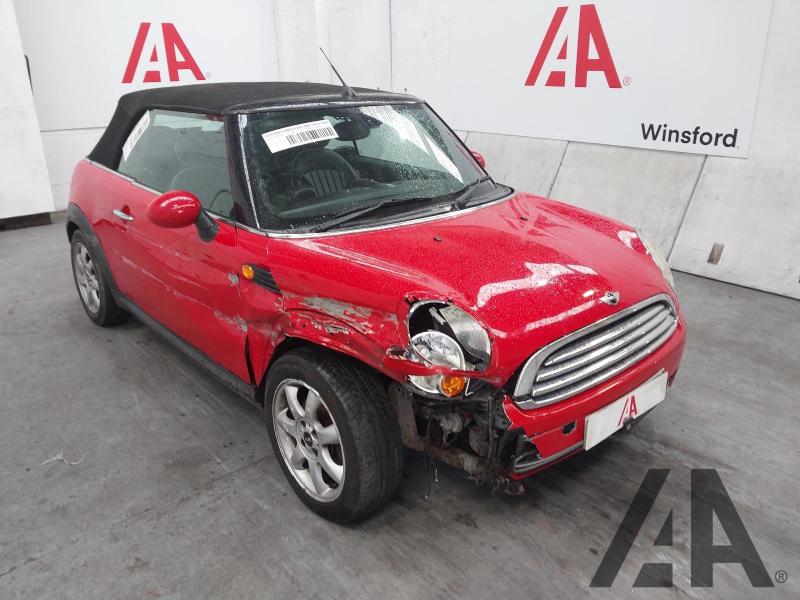 2010 MINI CONVERTIBLE COOPER 1598cc PETROL MANUAL 6 Speed 2 DOOR CONVERTIBLE