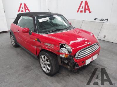 Image of 2010 MINI CONVERTIBLE COOPER 1598cc PETROL MANUAL 6 Speed 2 DOOR CONVERTIBLE
