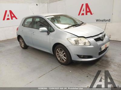 Image of 2009 TOYOTA AURIS TR VVT-I S/S 1329cc PETROL MANUAL 6 Speed 5 DOOR HATCHBACK
