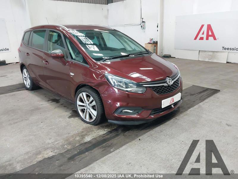 2018 VAUXHALL ZAFIRA TOURER SRI NAV 1364cc TURBO PETROL MANUAL 5 DOOR MPV