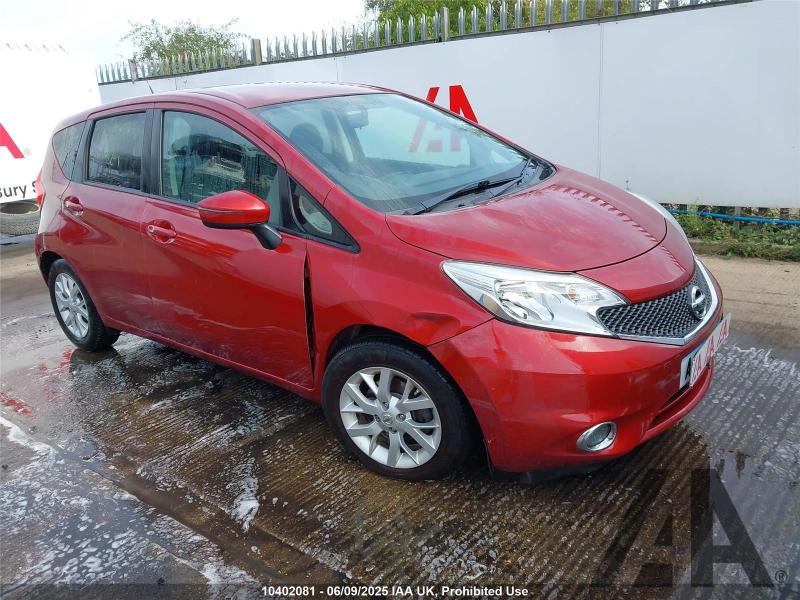 2013 NISSAN NOTE ACENTA 1198cc PETROL MANUAL 5 DOOR MPV