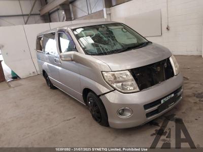 Image of 2005 NISSAN ELGRAND 25 2495cc PETROL AUTOMATIC MPV