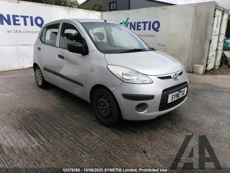 2010 HYUNDAI I10 CLASSIC 1248cc PETROL MANUAL 5 Speed 5 DOOR HATCHBACK