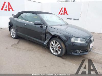 Image of 2012 AUDI A3 TFSI SPORT 1197cc TURBO PETROL MANUAL 6 Speed 2 DOOR CONVERTIBLE