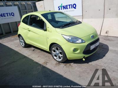Image of 2009 FORD KA ZETEC 1242cc PETROL MANUAL 5 Speed 3 DOOR HATCHBACK
