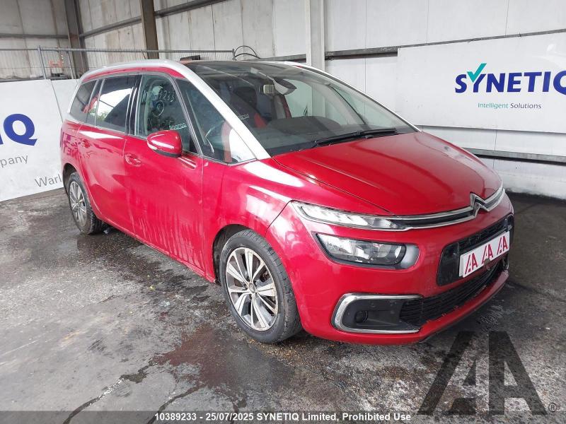 2017 CITROEN C4 PICASSO GRAND BLUEHDI FEEL S/S EAT6 1560cc TURBO DIESEL AUTOMATIC 6 Speed 5 DOOR MPV