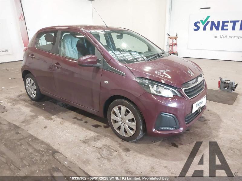 2017 PEUGEOT 108 ACTIVE 998cc PETROL MANUAL 5 Speed 5 DOOR HATCHBACK