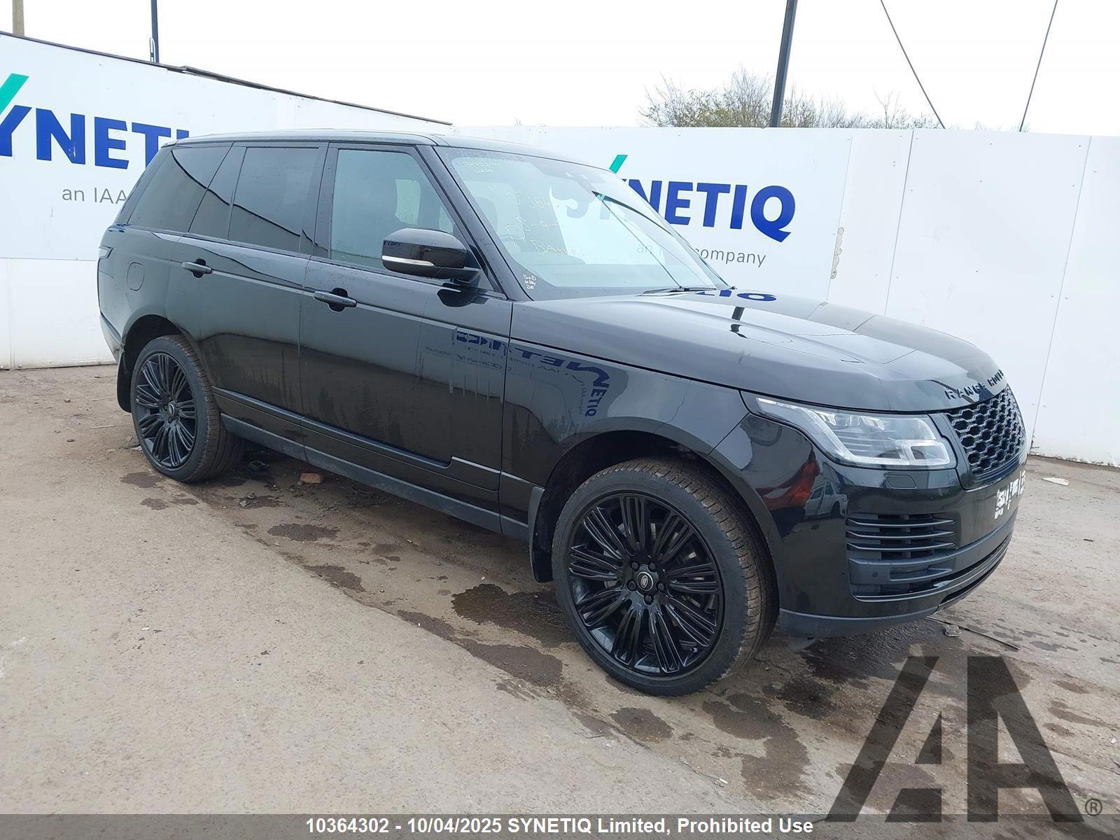 2020 LAND ROVER RANGE ROVER WESTMINSTER BLACK MHEV 2997cc TURBO DIESEL AUTOMATIC 5 DOOR ESTATE