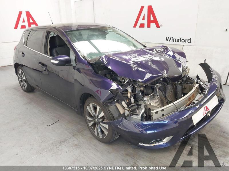 2016 NISSAN PULSAR N-TEC DCI 1461cc TURBO DIESEL MANUAL 6 Speed 5 DOOR HATCHBACK