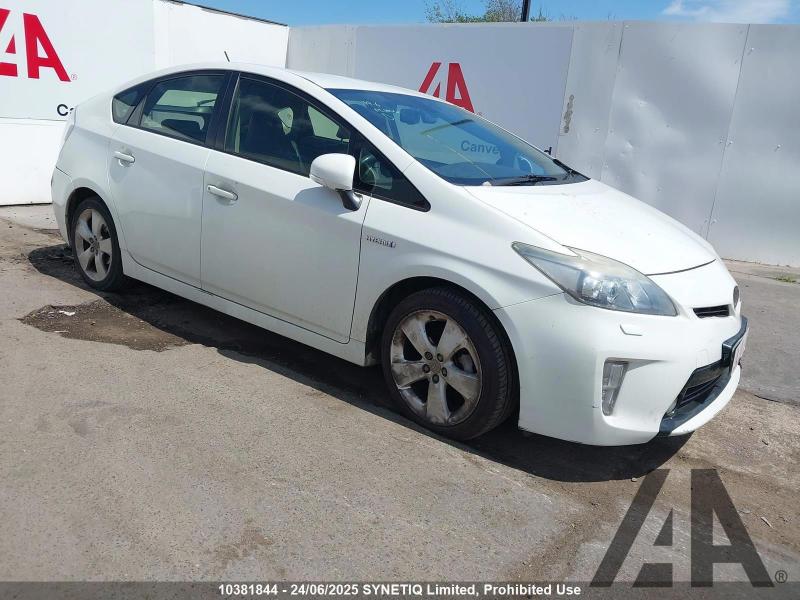 2012 TOYOTA PRIUS T SPIRIT VVT-I 1797cc PETROL/ELECTRIC CVT 5 DOOR HATCHBACK