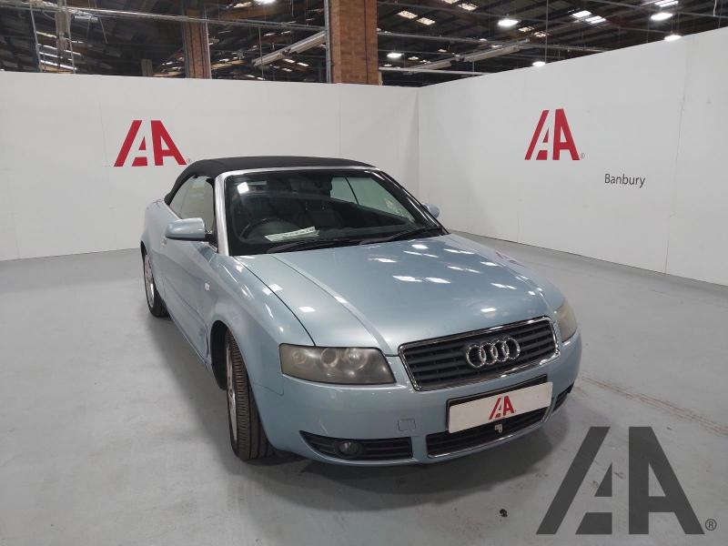 2004 AUDI A4 T SPORT 1781cc TURBO PETROL MANUAL 5 Speed 2 DOOR CONVERTIBLE