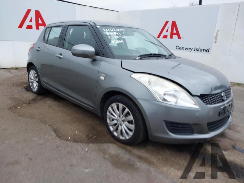 2012 SUZUKI SWIFT SZ3 DDIS 1248cc TURBO DIESEL MANUAL 5 DOOR HATCHBACK