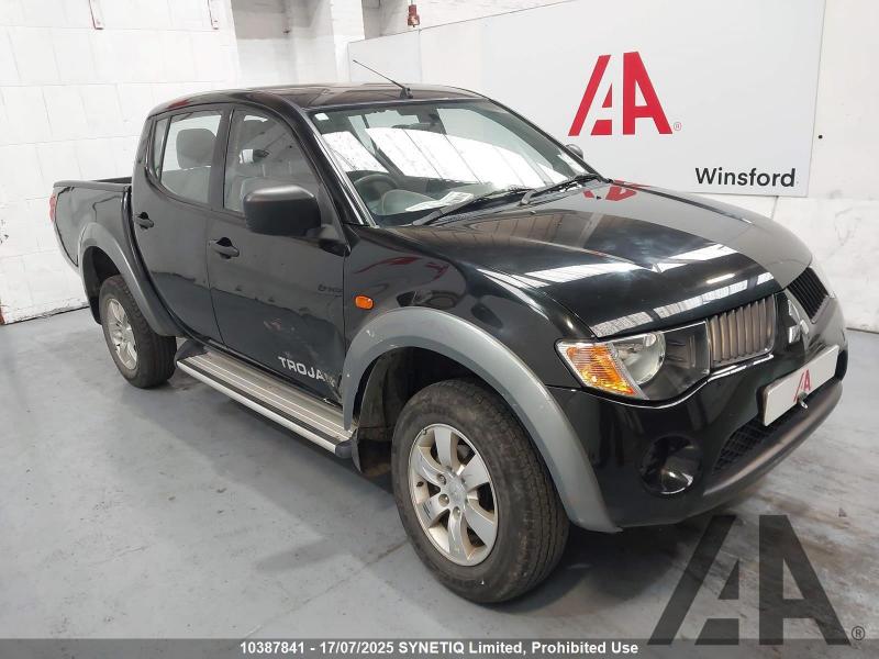 2008 MITSUBISHI L200 4LIFE LWB DCB 4WD 2477cc TURBO DIESEL MANUAL 5 Speed PICK UP