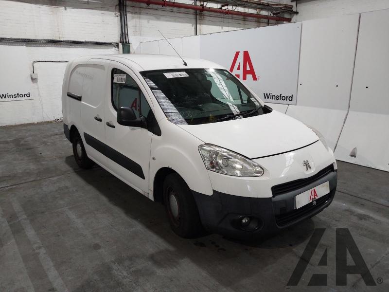 2012 PEUGEOT PARTNER HDI CRC 1560cc TURBO DIESEL MANUAL 5 Speed PANEL VAN