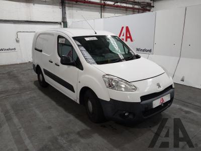 Image of 2012 PEUGEOT PARTNER HDI CRC 1560cc TURBO DIESEL MANUAL 5 Speed PANEL VAN