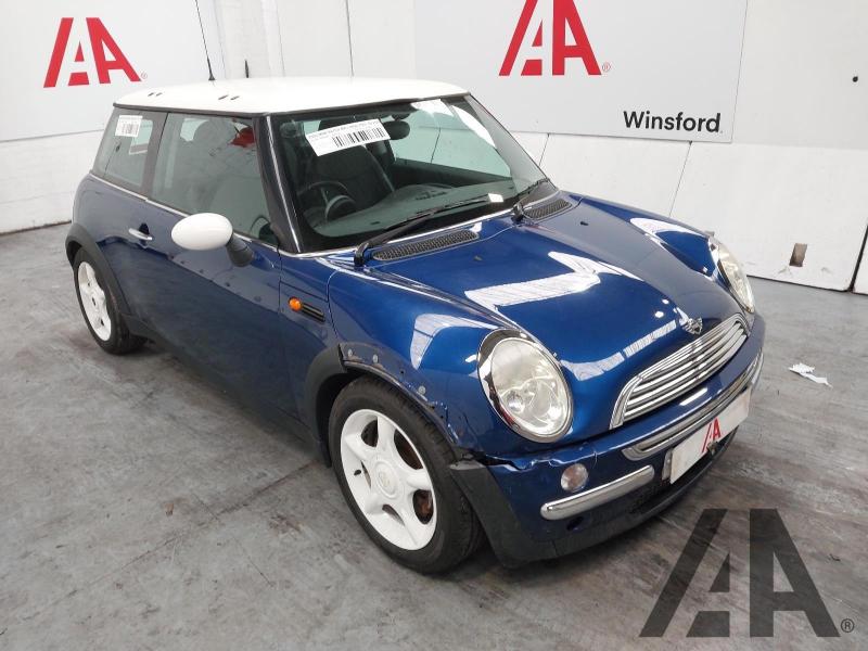 2003 MINI HATCH COOPER 1598cc PETROL MANUAL 5 Speed 3 DOOR HATCHBACK