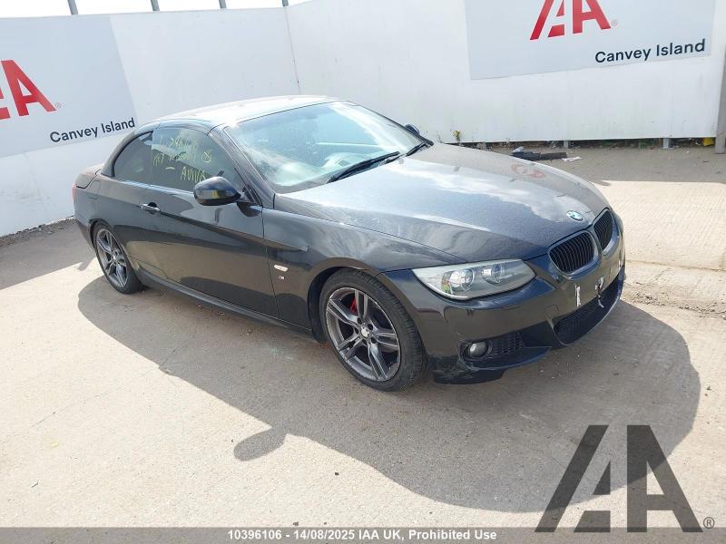 2012 BMW 3 SERIES 320D M SPORT 1995cc TURBO DIESEL MANUAL 6 Speed 2 DOOR CONVERTIBLE