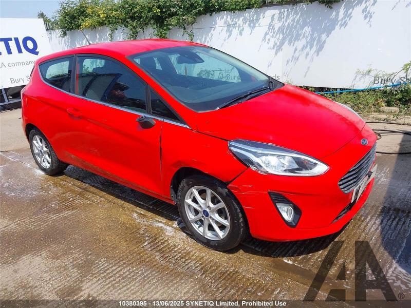 2018 FORD FIESTA ZETEC 1084cc PETROL MANUAL 5 Speed 3 DOOR HATCHBACK