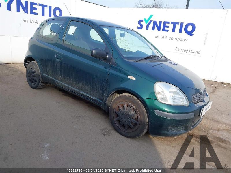 2004 TOYOTA YARIS T3 VVT-I MM 998cc PETROL SEMI AUTO 5 Speed 3 DOOR HATCHBACK