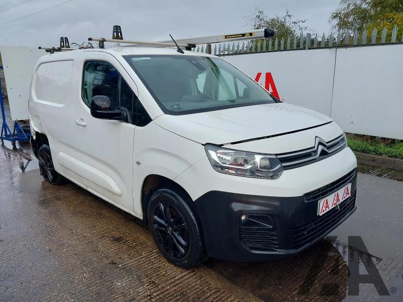 2021 CITROEN BERLINGO 1000 DRIVER M BLUEHDI 1499cc TURBO DIESEL MANUAL 3 DOOR PANEL VAN