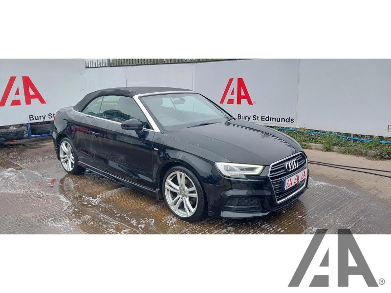 2019 AUDI A3 TFSI S LINE 35 1498cc TURBO PETROL MANUAL 6 Speed 2 DOOR CONVERTIBLE